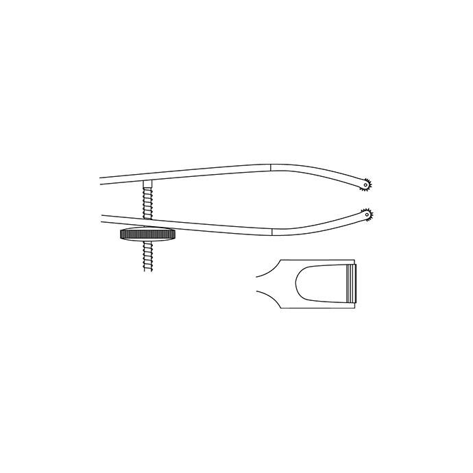 COTTLE galléros fogócsipesz – 11 cm; 12 mm - Image 2