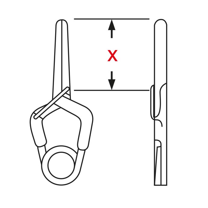 YASARGIL ideiglenes standard érklip, egyenes